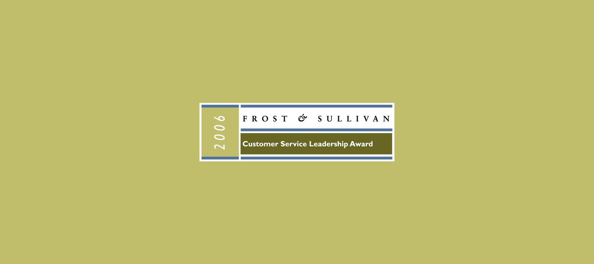 Frost & Sullivan Award 2006