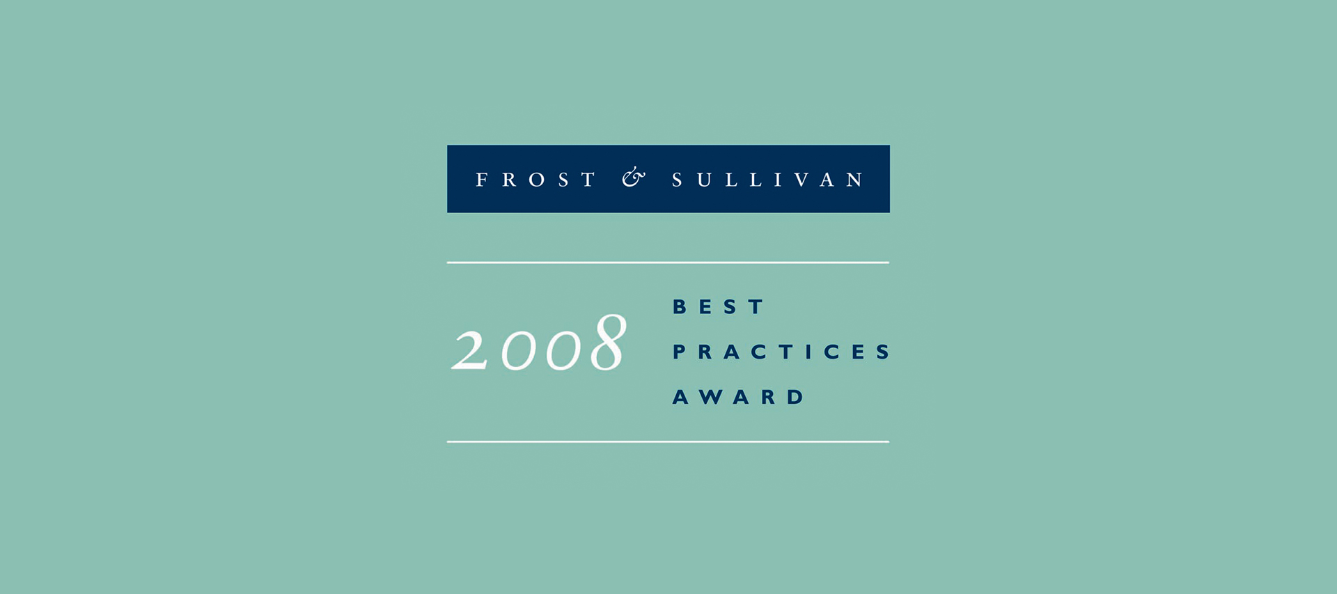 Frost & Sullivan Award 2008