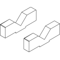 Prismatic blocks for GA IV (2 pieces)