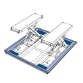 Installation box for floor-level installation, incl. mounting frame