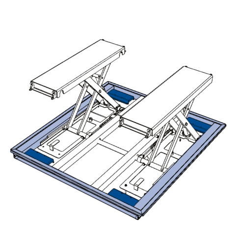 Installation box for floor-level installation, incl. mounting frame