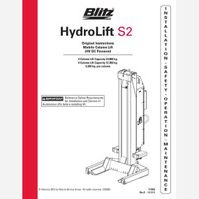 Mobile column lift hydrolift s2 6 2c2   117853   rev d