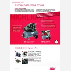 Piston compressor twin airmobil  127922   