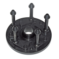 Universal flange for 3/4/5-hole rims