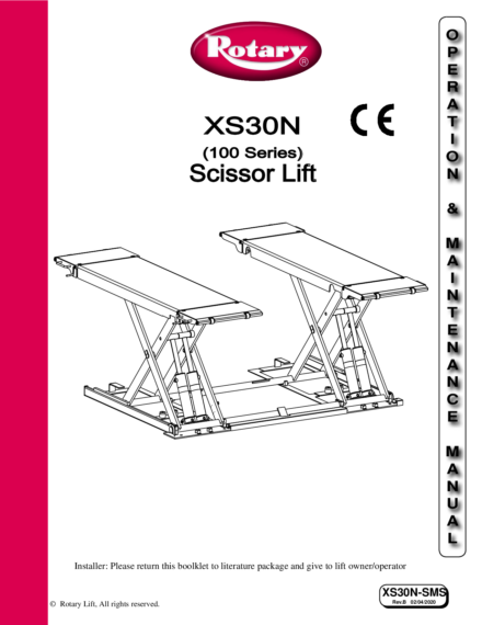 Scissor lift xs30n    