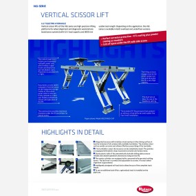 Vertical scissor lift v65 models  127836   