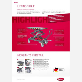 Lifting Table MGE  BR 130871   