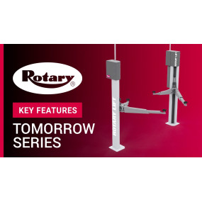 2 post lift rotary tomorrow series key features video VD 2022 