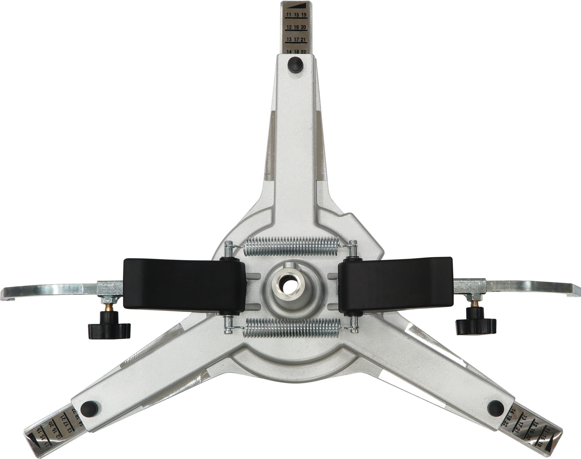 Wheel clamps 3-point | rim Ø 8 - 24″, tyre Ø 480 to 760 mm