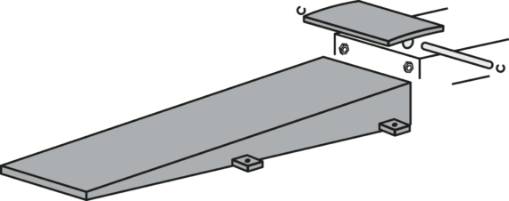 Drive-on ramps 2510 mm